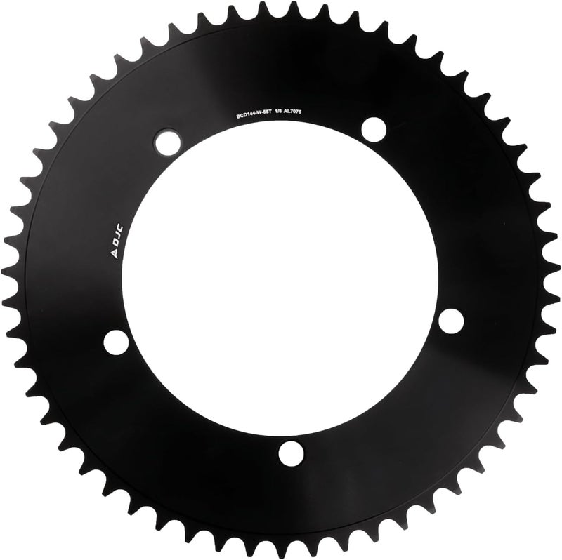 DJC Components DJC 144BCD Round Chainring and Spider Adapter Converter for Sram Direct Mount 3 Bolts Mounting to 144bcd Chainring 47T to 61T Fixed Gear Fixie Track Bike Single Speed Chainwheel 1/2 * 1/8 144 Bcd - Image 1
